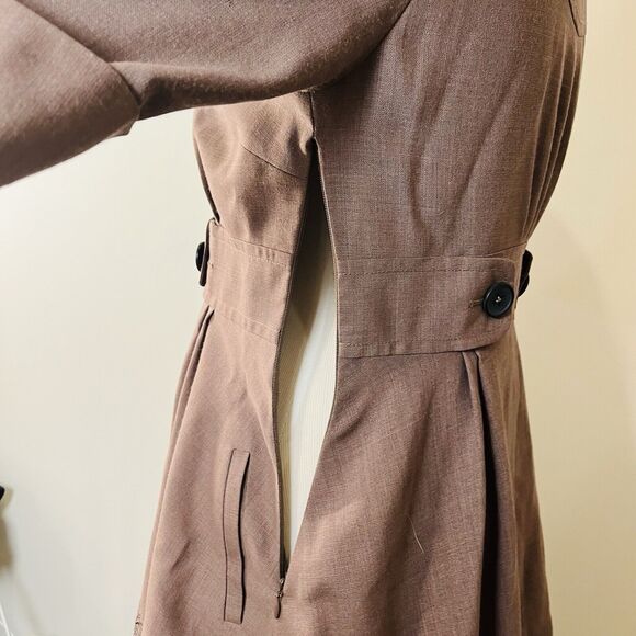 Anthropologie Long Look Coat Dress by Floreat Sz 6 Large Very Rare! As Shown - Picture 8 of 16